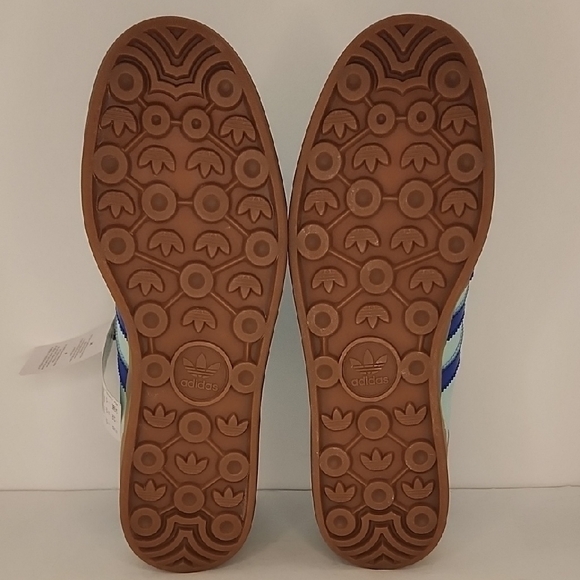 Adidas Gazelle Light Green with Blue Stripes - Picture 7 of 9